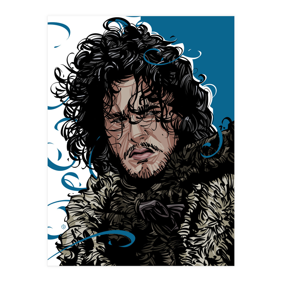 Jon Snow Game Of Thrones (Print Only)