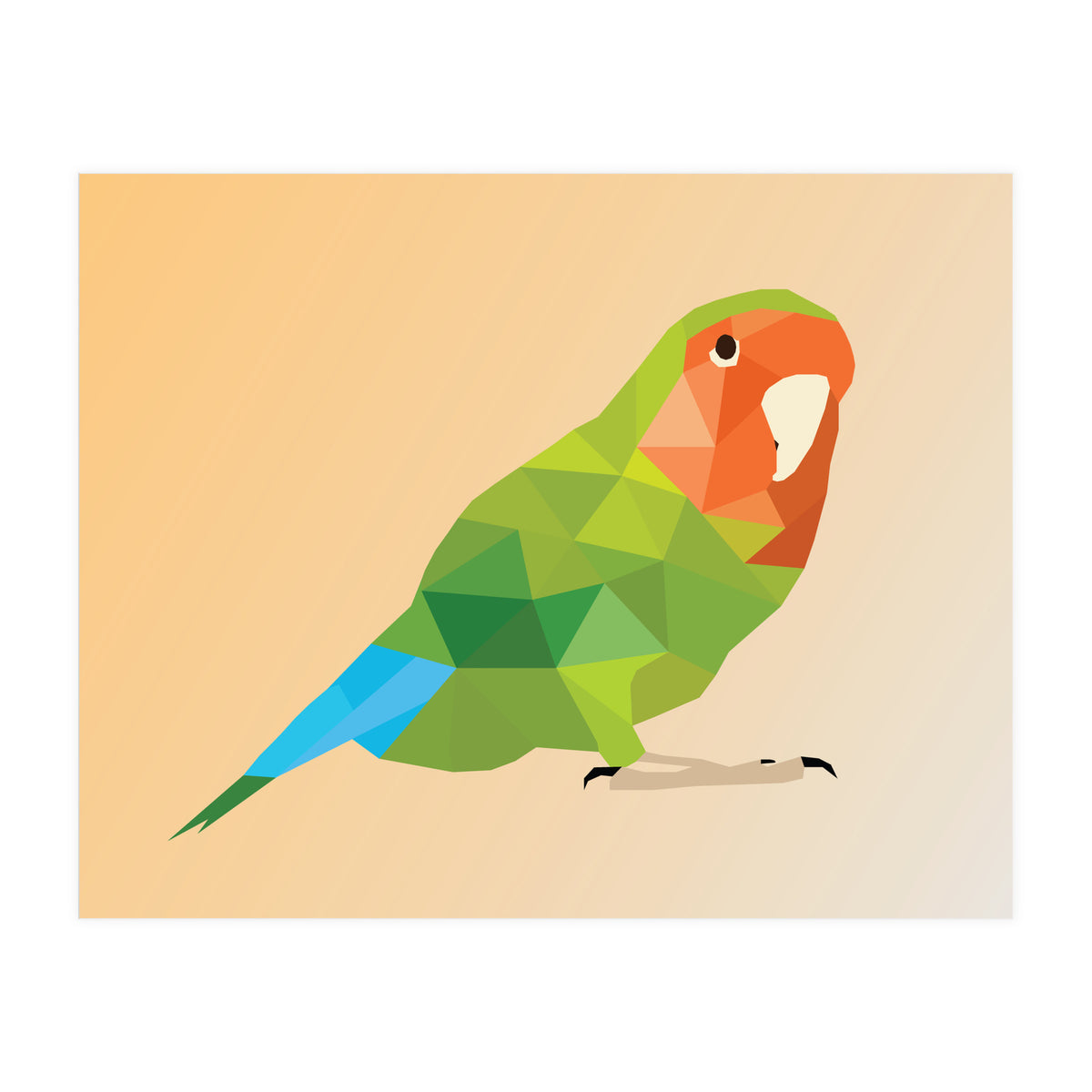 Parrot Low Poly Art  (Print Only)