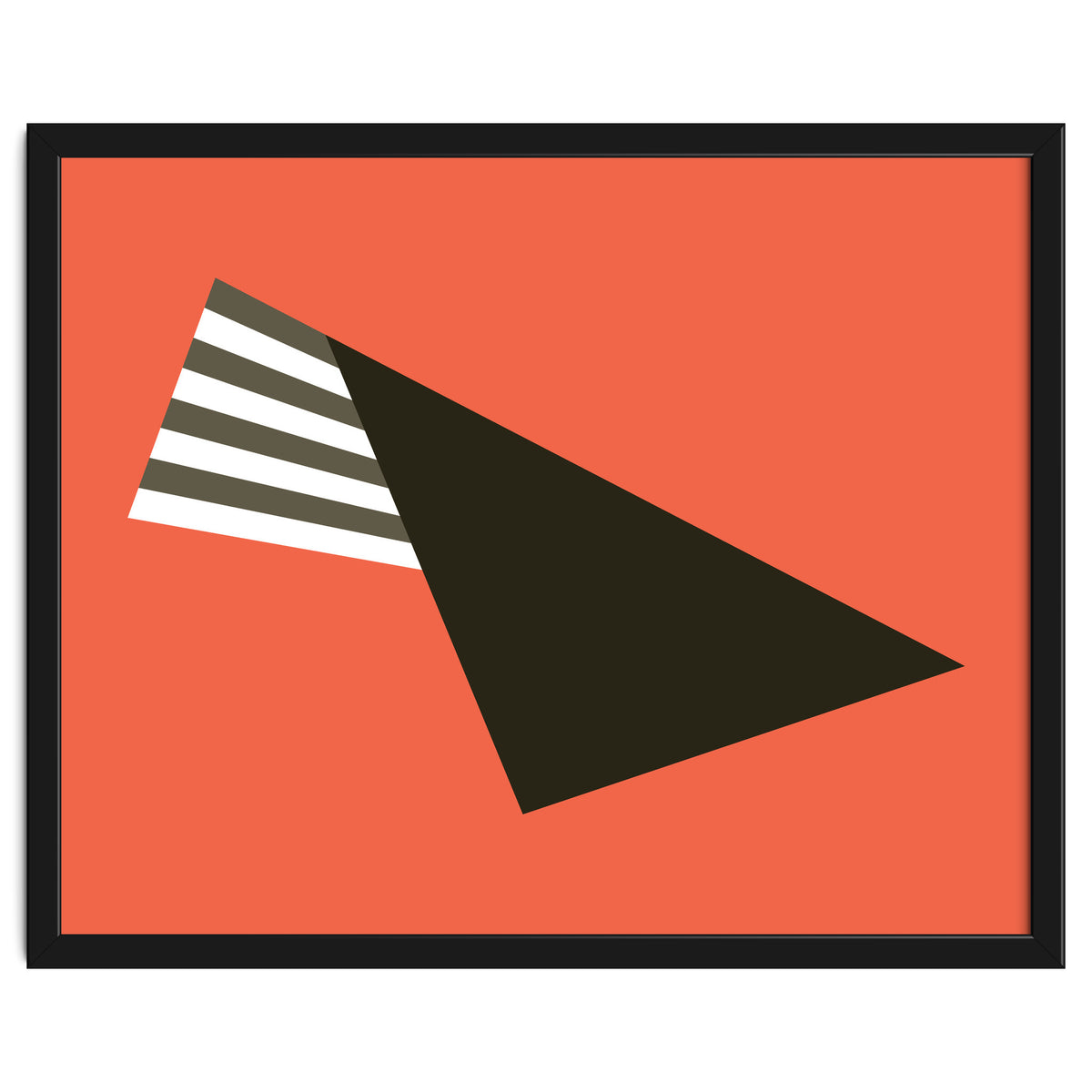 Geometric Shapes No. 75 - pink & stripes