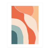 Rainbow Retro Wavy Lines (Print Only) thumbnail