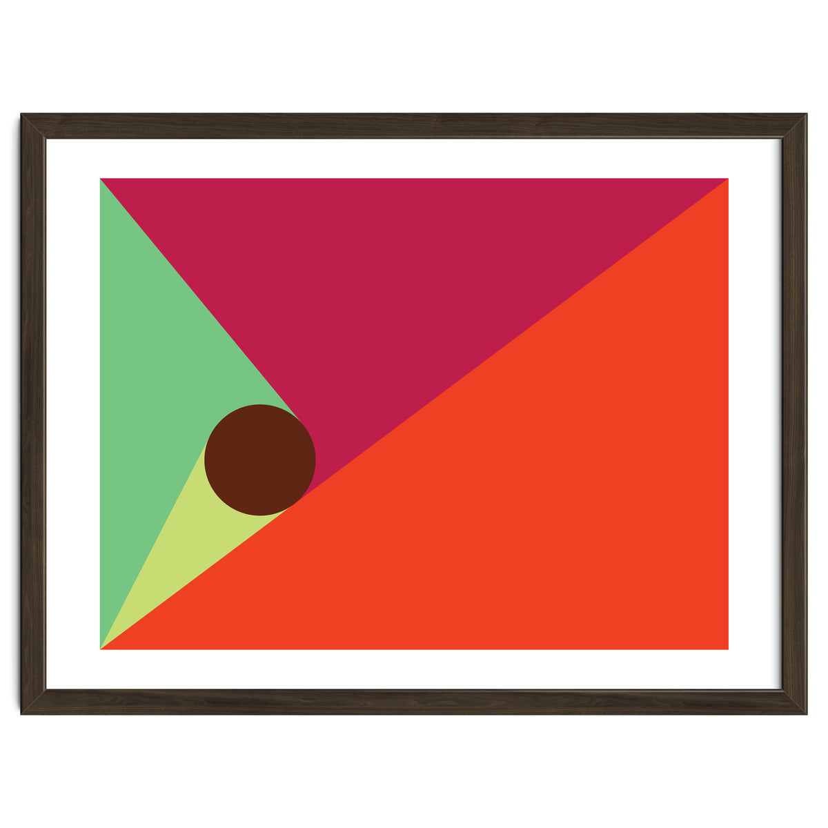 Geometric Shapes No. 25 - orange, mint & purple