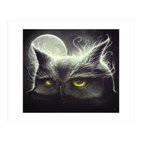 Owl And The Moon (Print Only)