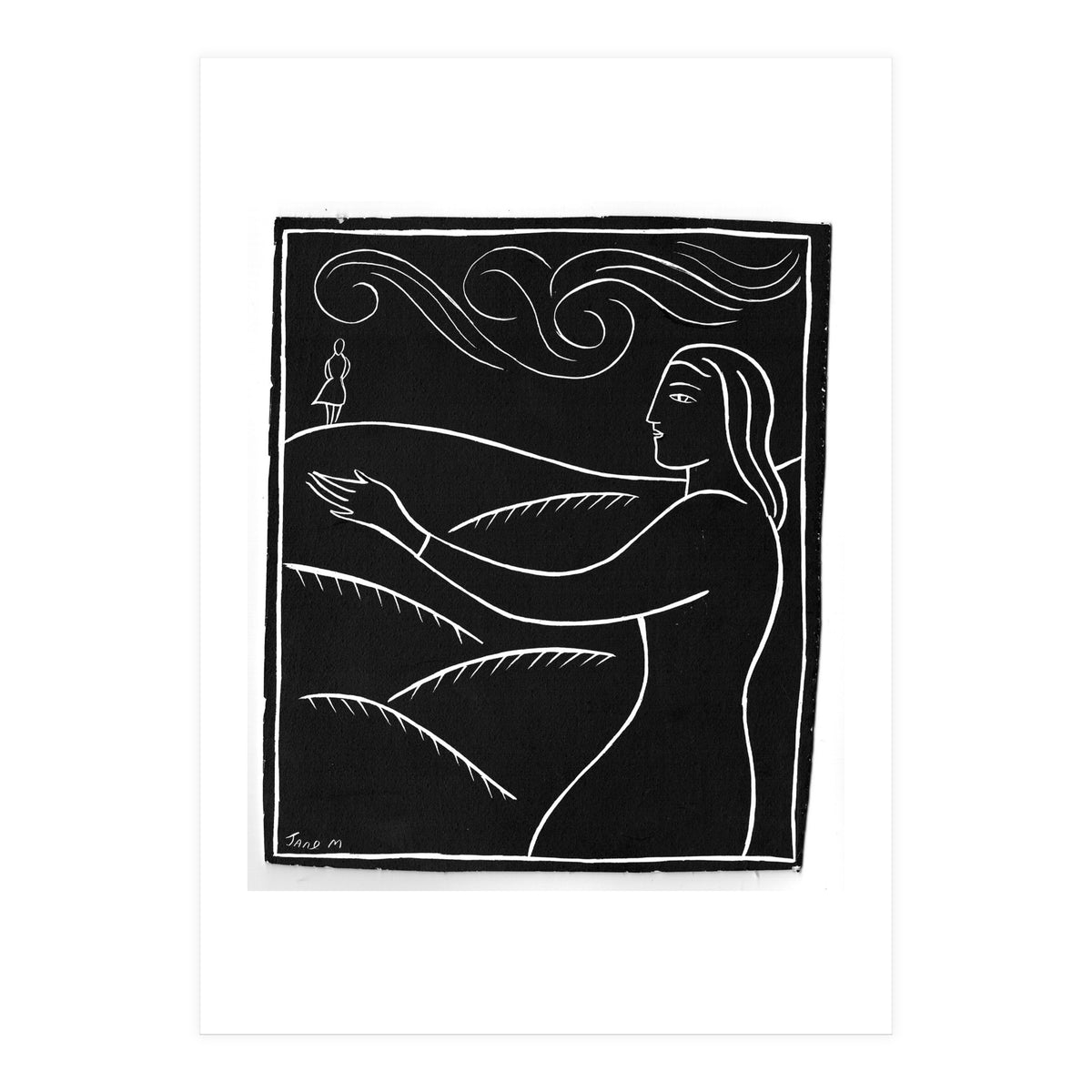 Woman With Future Self (Print Only)