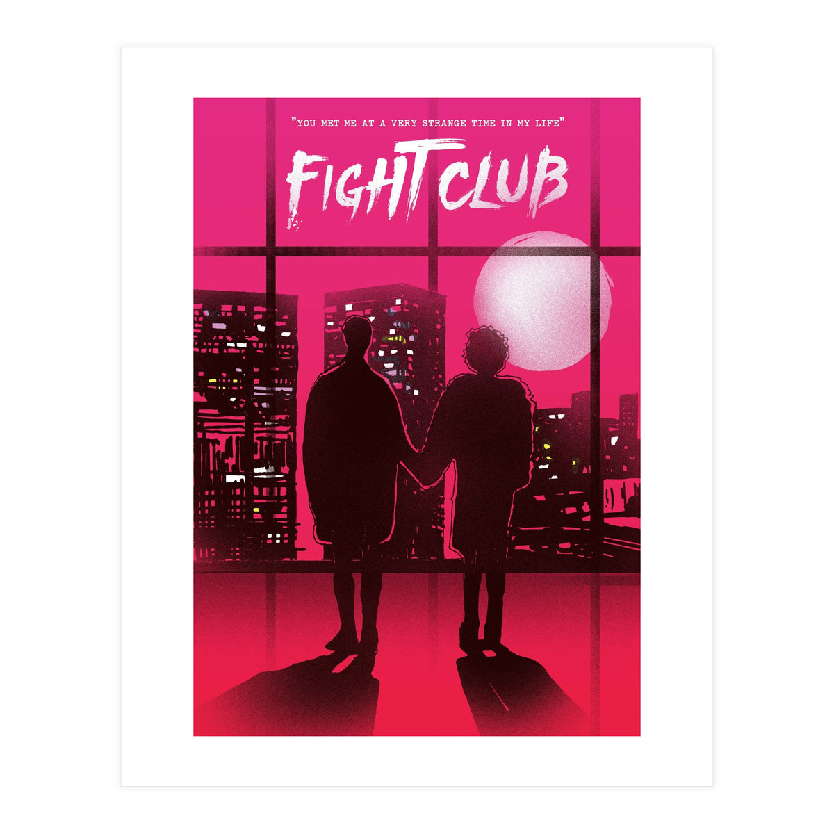 Tyler and Marla Fight Club movie poster (Print Only)