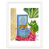 Royal Bengal Cats | Palace Pets & Architecture Building | Exotic Travel Urban Jungle Terrazzo Tiles thumbnail