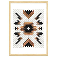 Urban Tribal Pattern No.5 - Aztec - Concrete and Wood