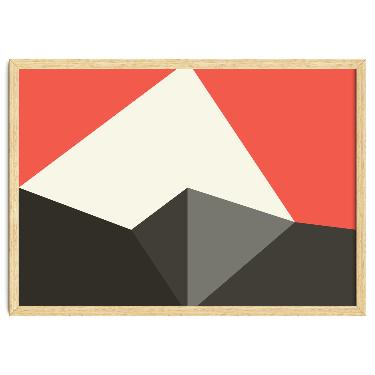 Geometric Shapes No. 77 - pink & grey