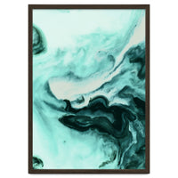 Abstract marbling mint