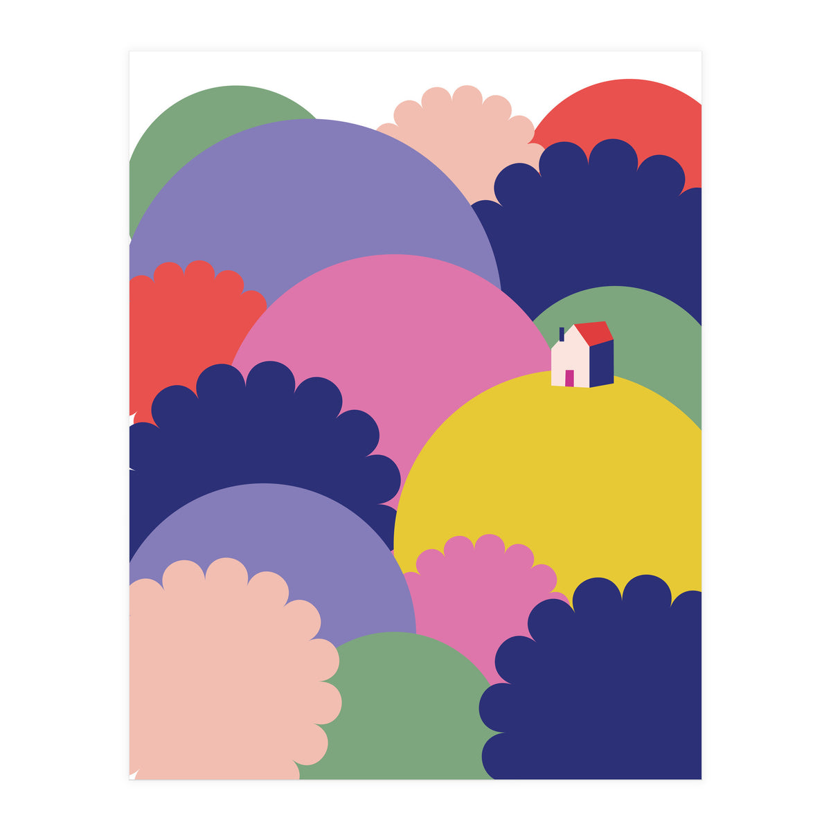 Mediterranean Landscape Rgb  (Print Only)