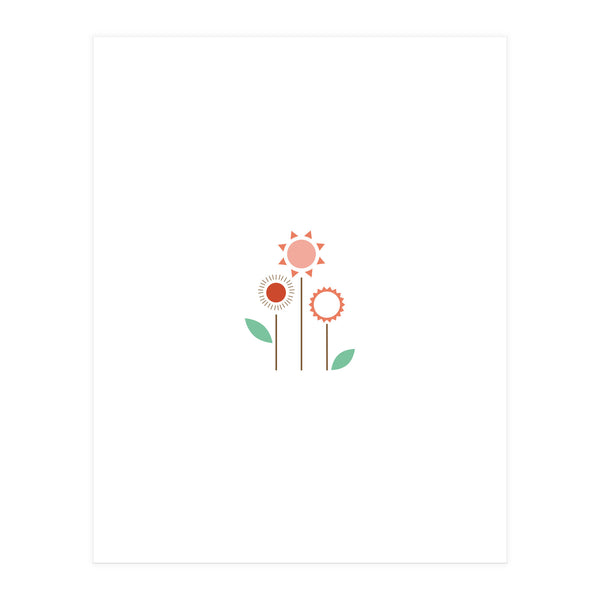 Sun And Flower On My Wall Rgb (Print Only)