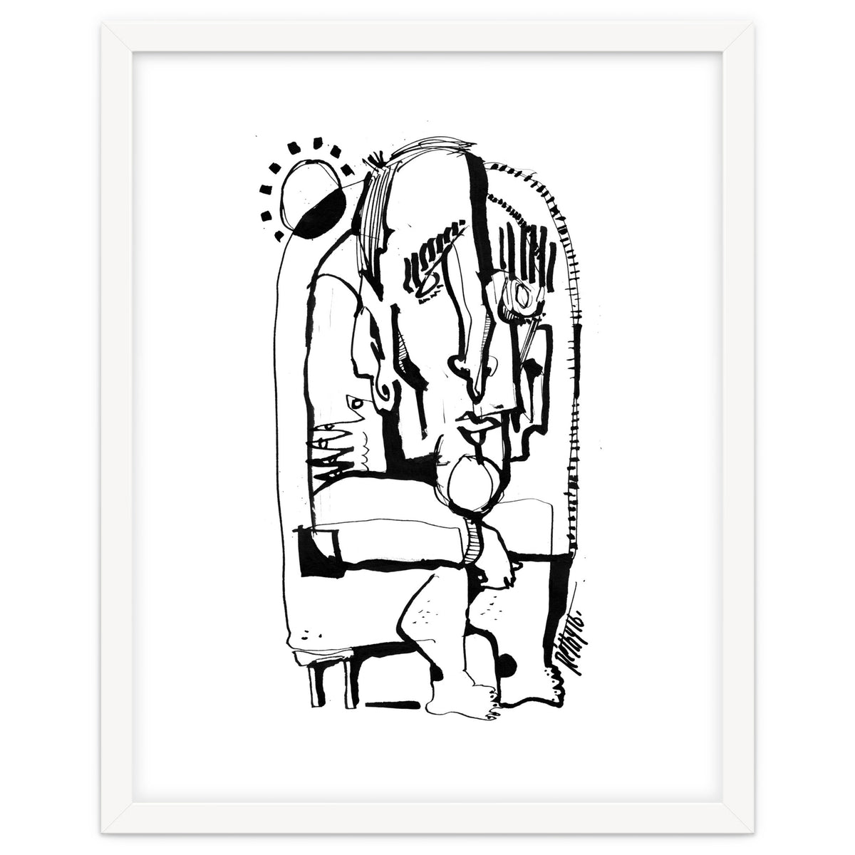 Freezing in Sunlight - b&w