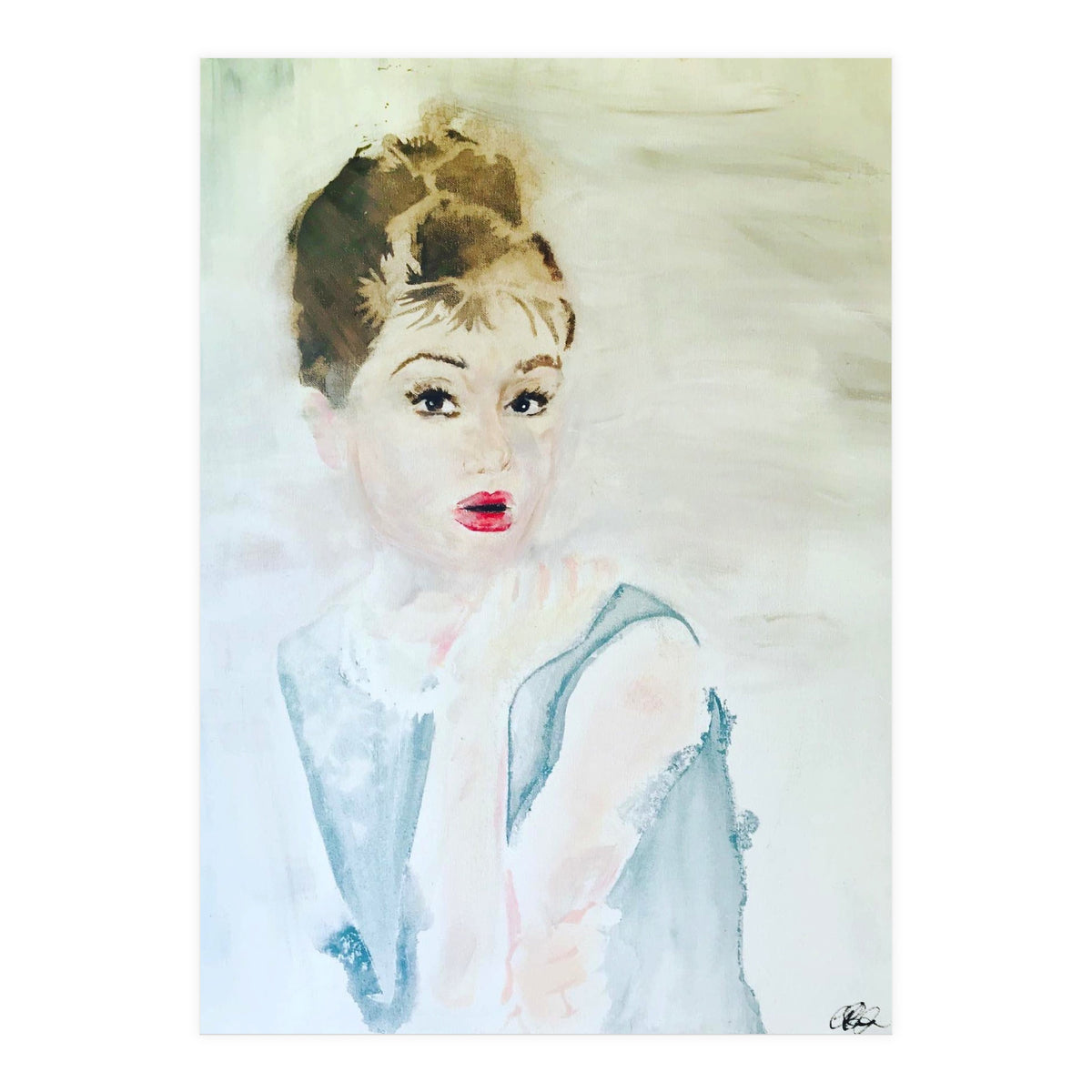 Audrey In Blue (Print Only)