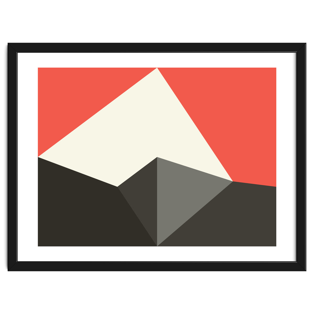 Geometric Shapes No. 77 - pink & grey