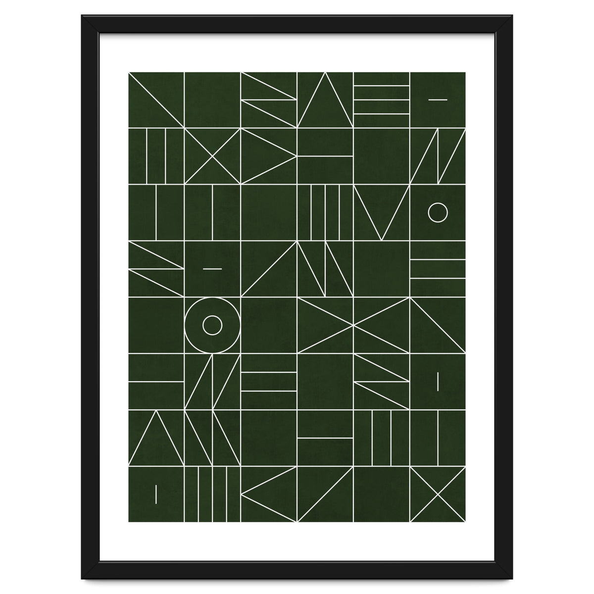 My Favorite Geometric Patterns No.6 - Deep Green