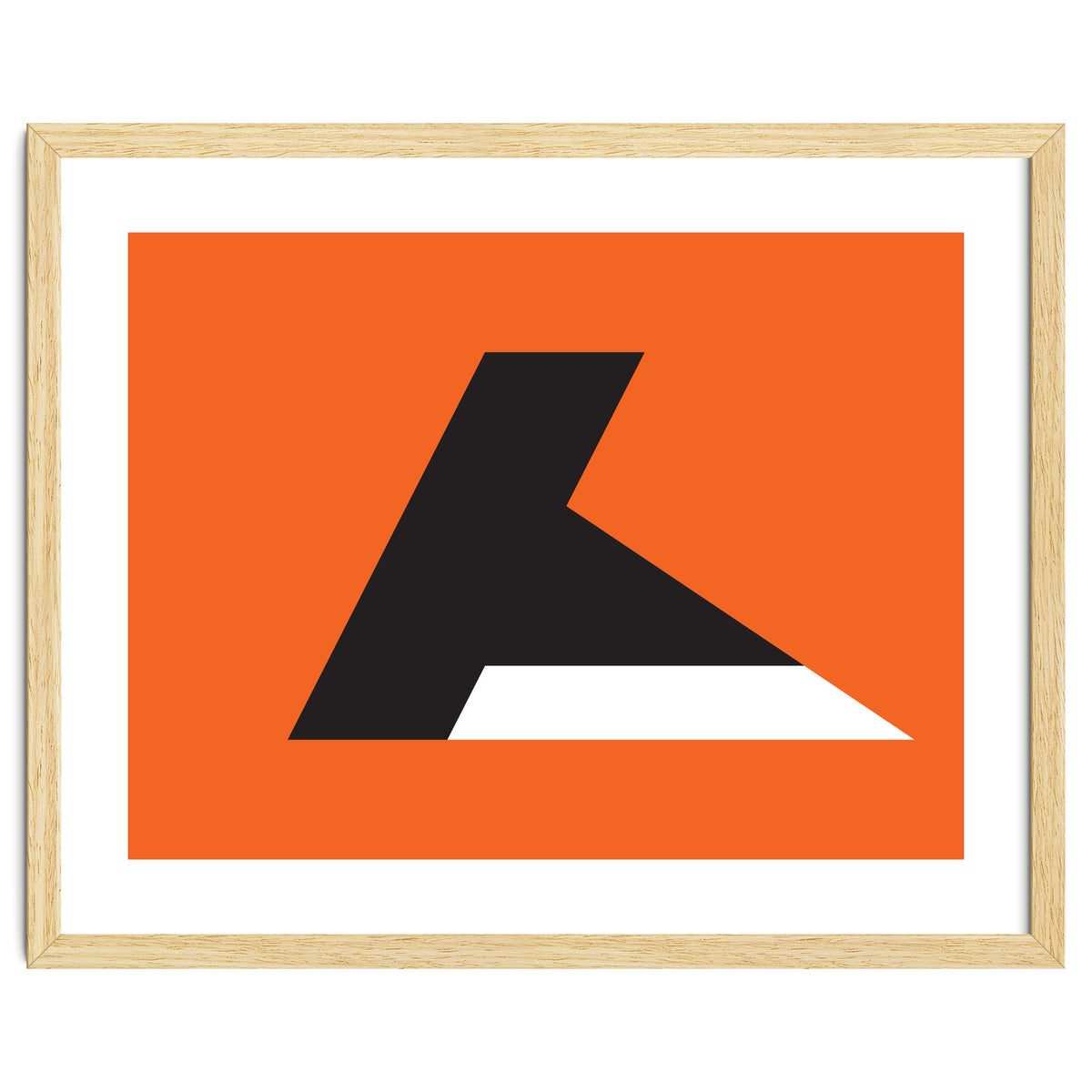 Geometric Shapes No. 79 - orange & black