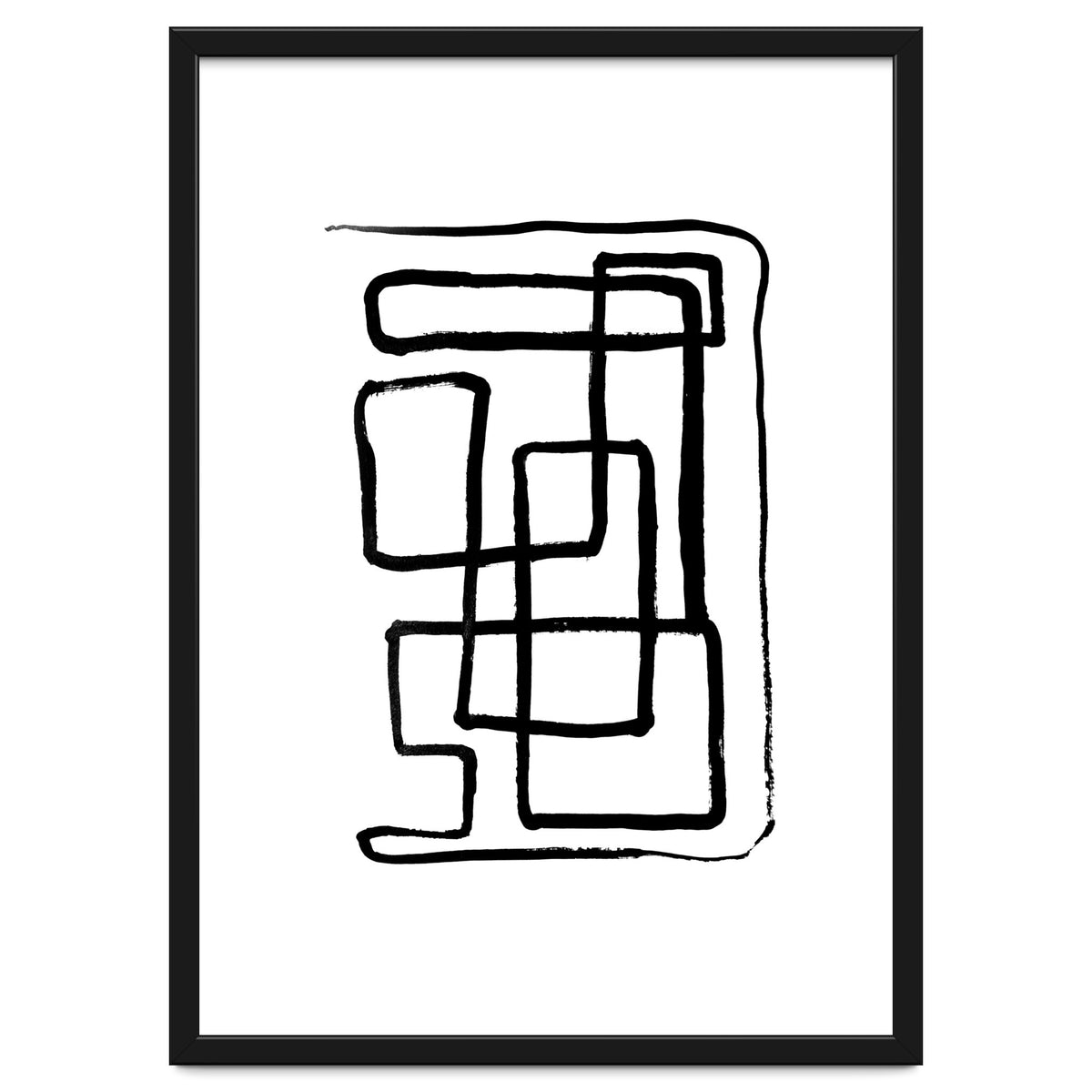 Maze Line Art