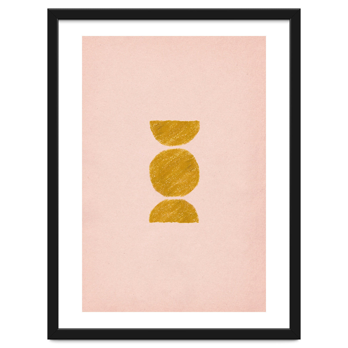 Pink and rust minimalist shapes