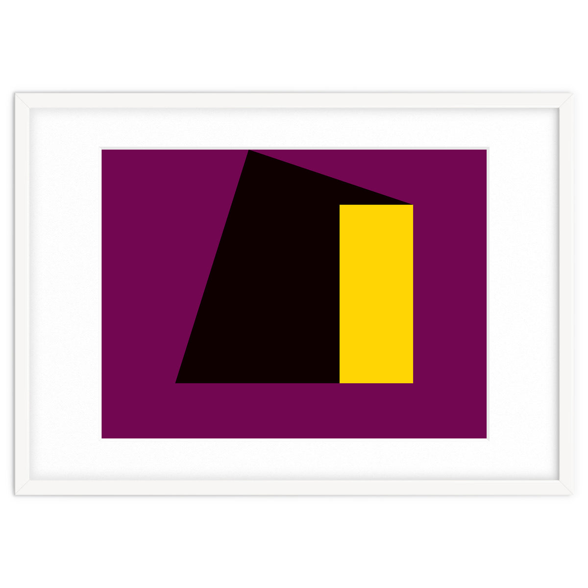Geometric Shapes No. 55 - purple & yellow