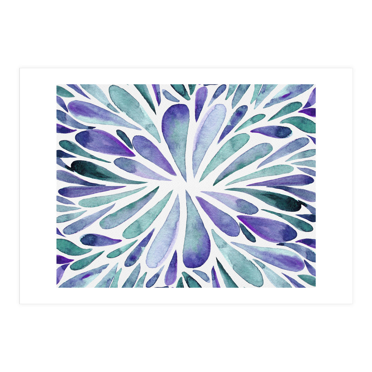 Retro abstract floral (Print Only)