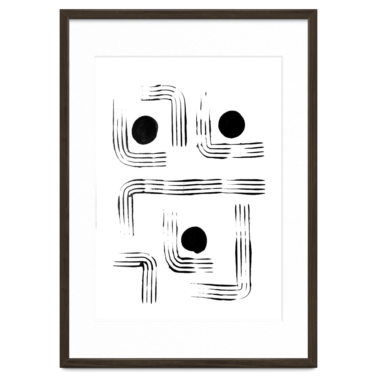 Mid-century Modern Monochrome Print #2
