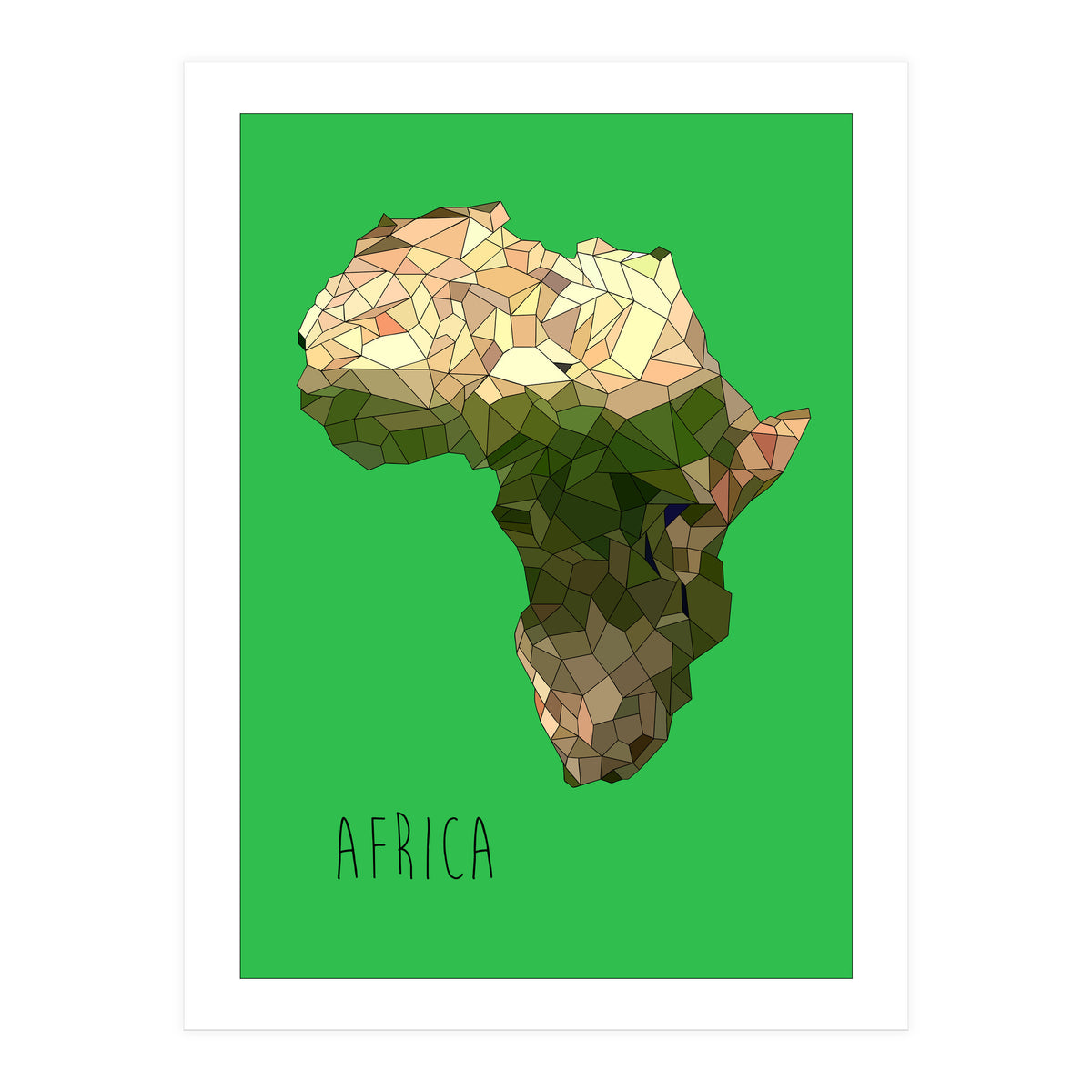 Africa - Green (Print Only)