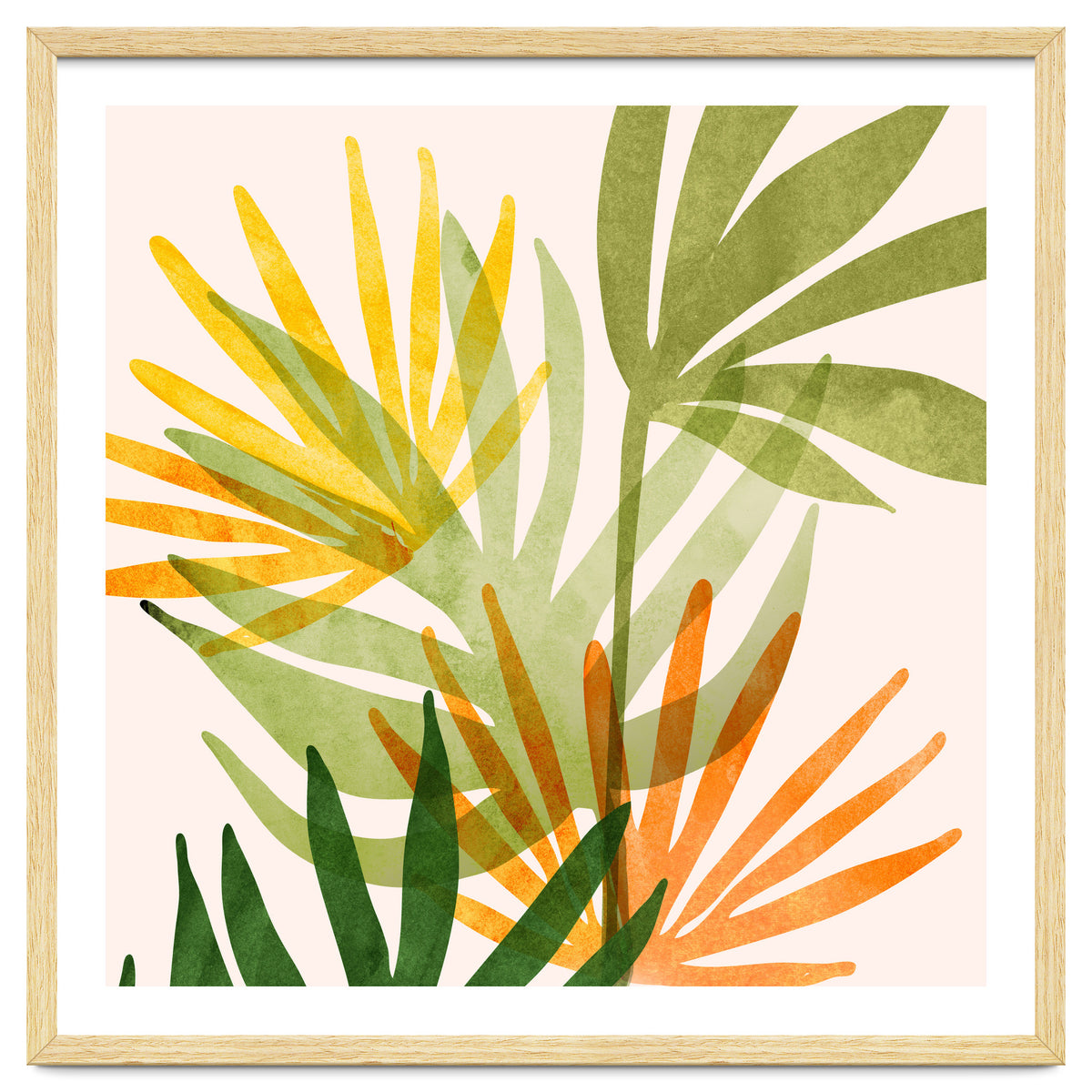 Modern Tropical Abstract Bouquet