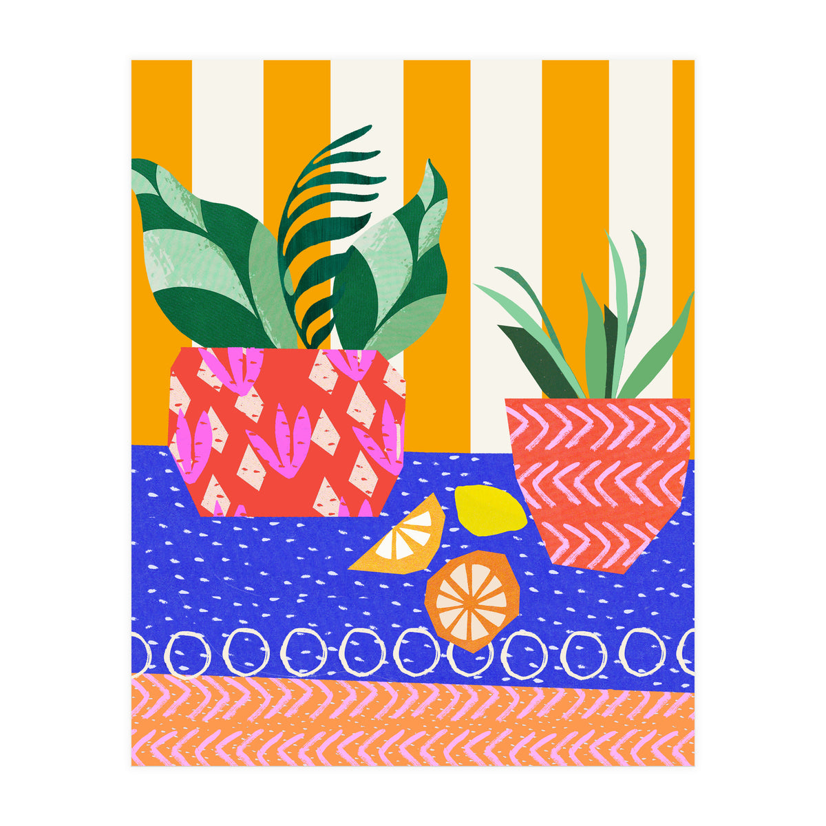 Stripes and circles (Print Only)