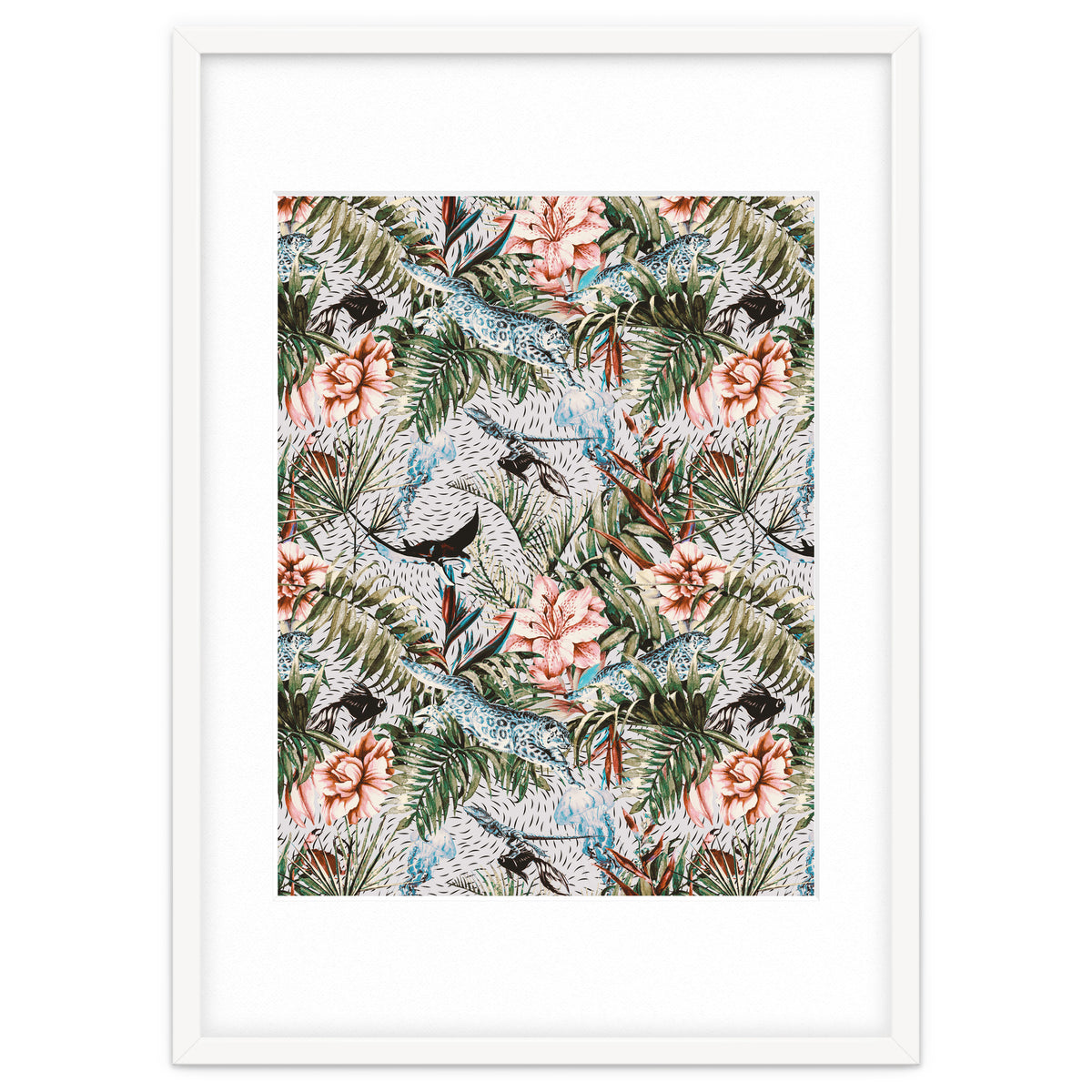 Paradisiacal flora and fauna