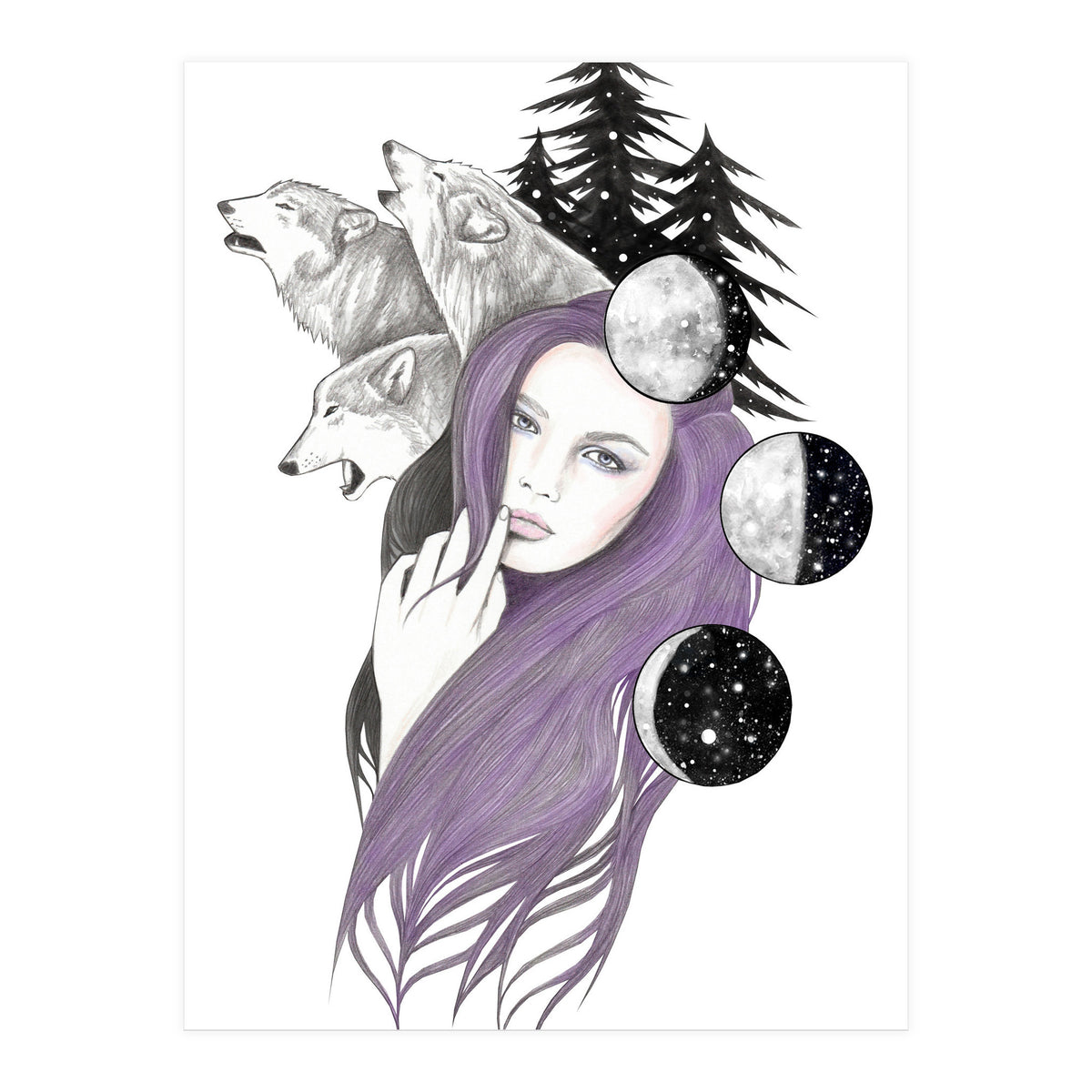 Three Moons (Print Only)