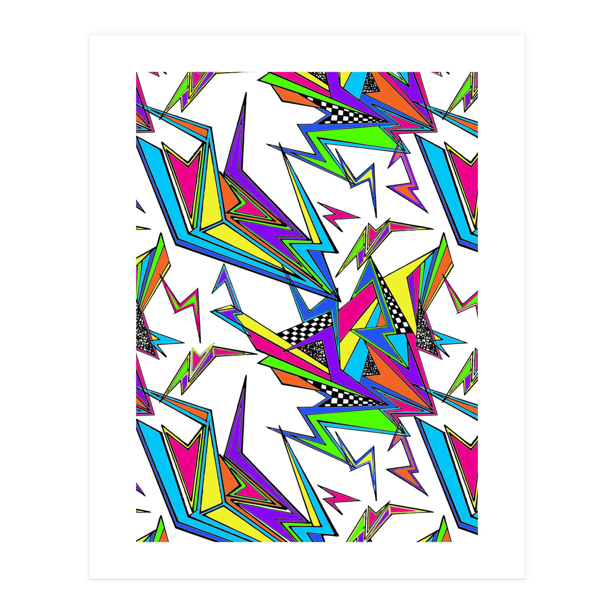 Neon Kapow White (Print Only)