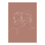 Double woman line-b (Print Only) thumbnail