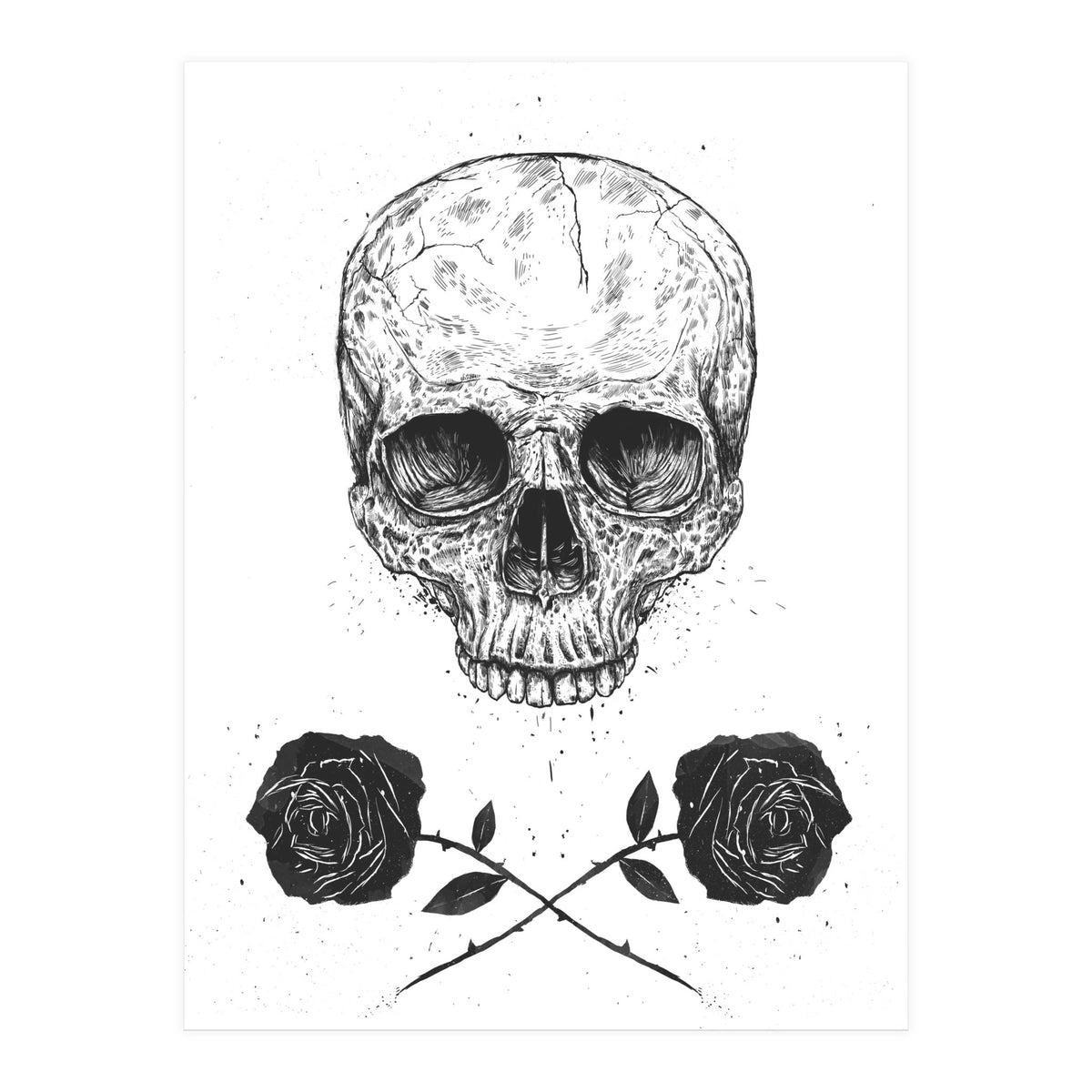 Skull N Roses (Print Only)