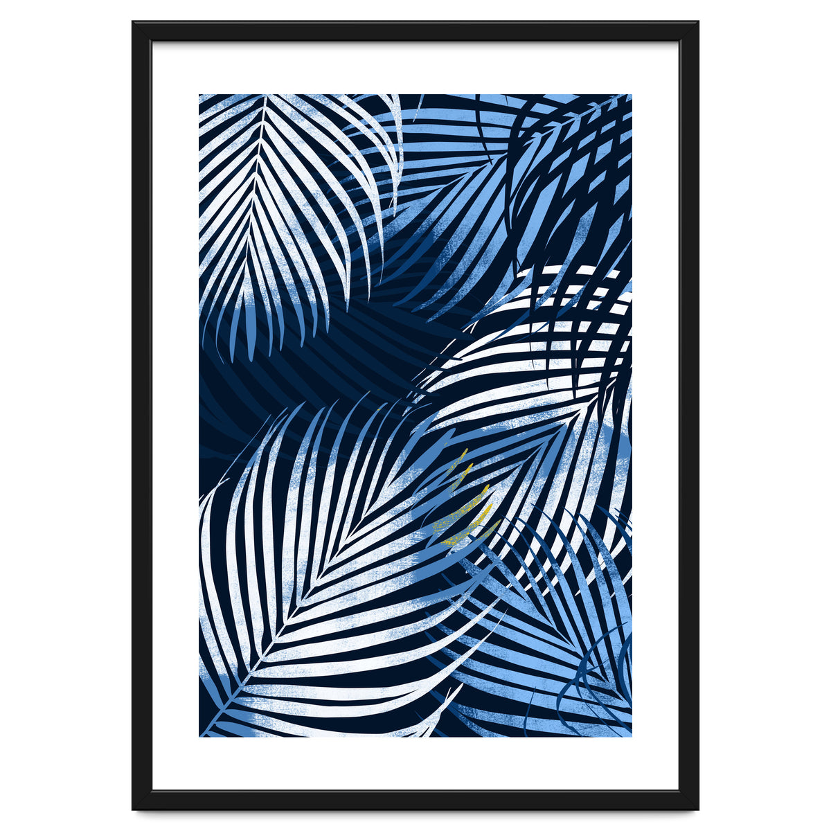 Palm Leaves Blue