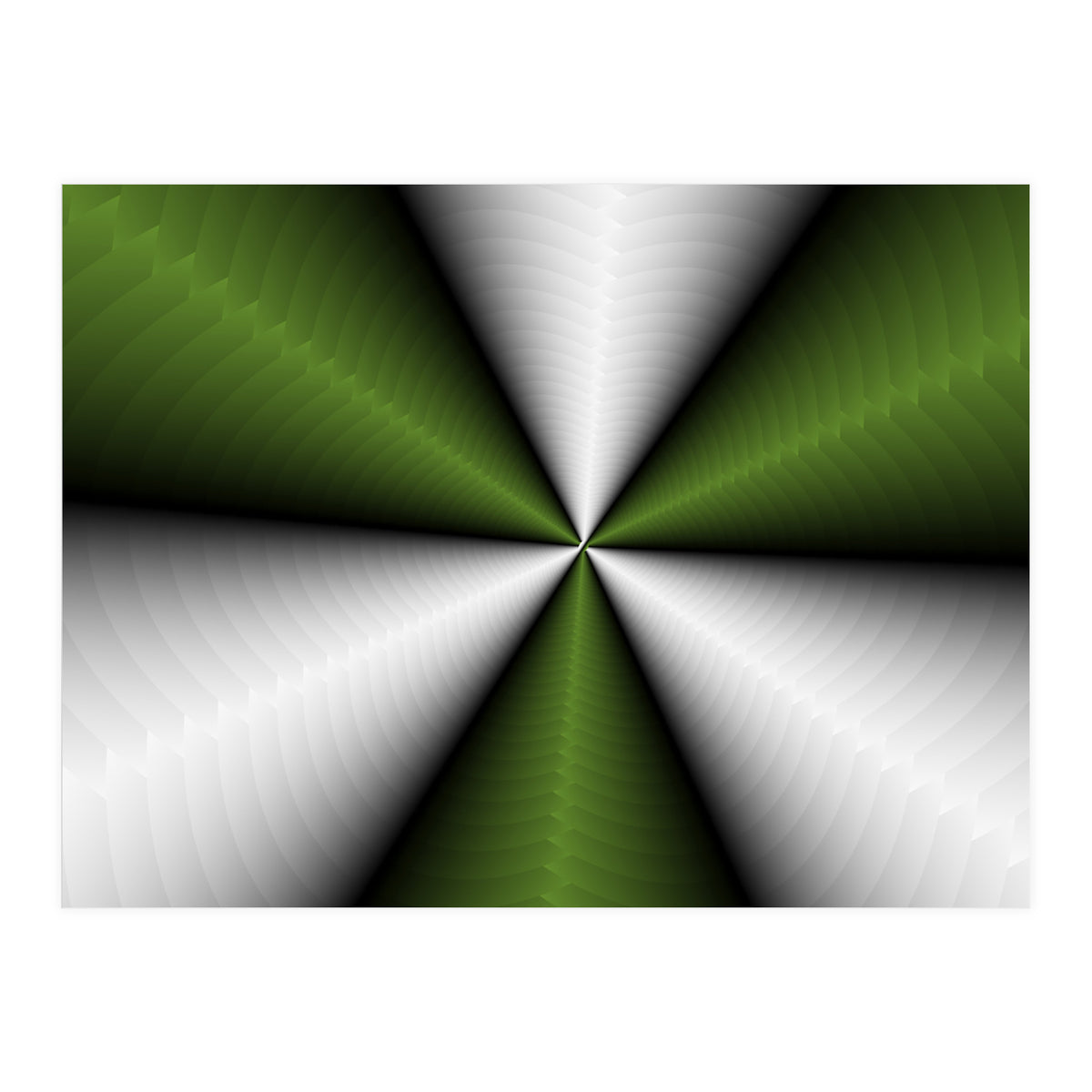 Green Color Modern Interior Art (Print Only)