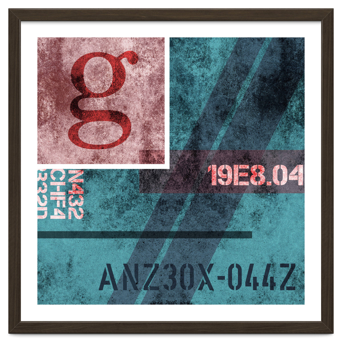 Abstract Industrial Blue