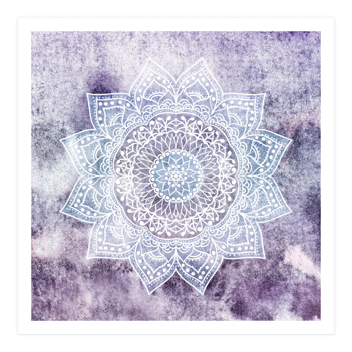 Deep Purple Mandala  (Print Only)