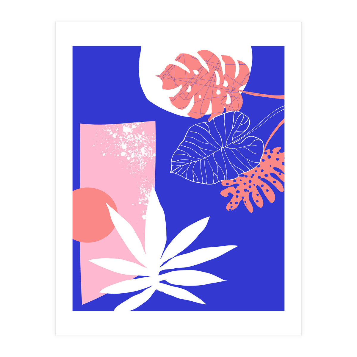 Pink And Blue (Print Only)