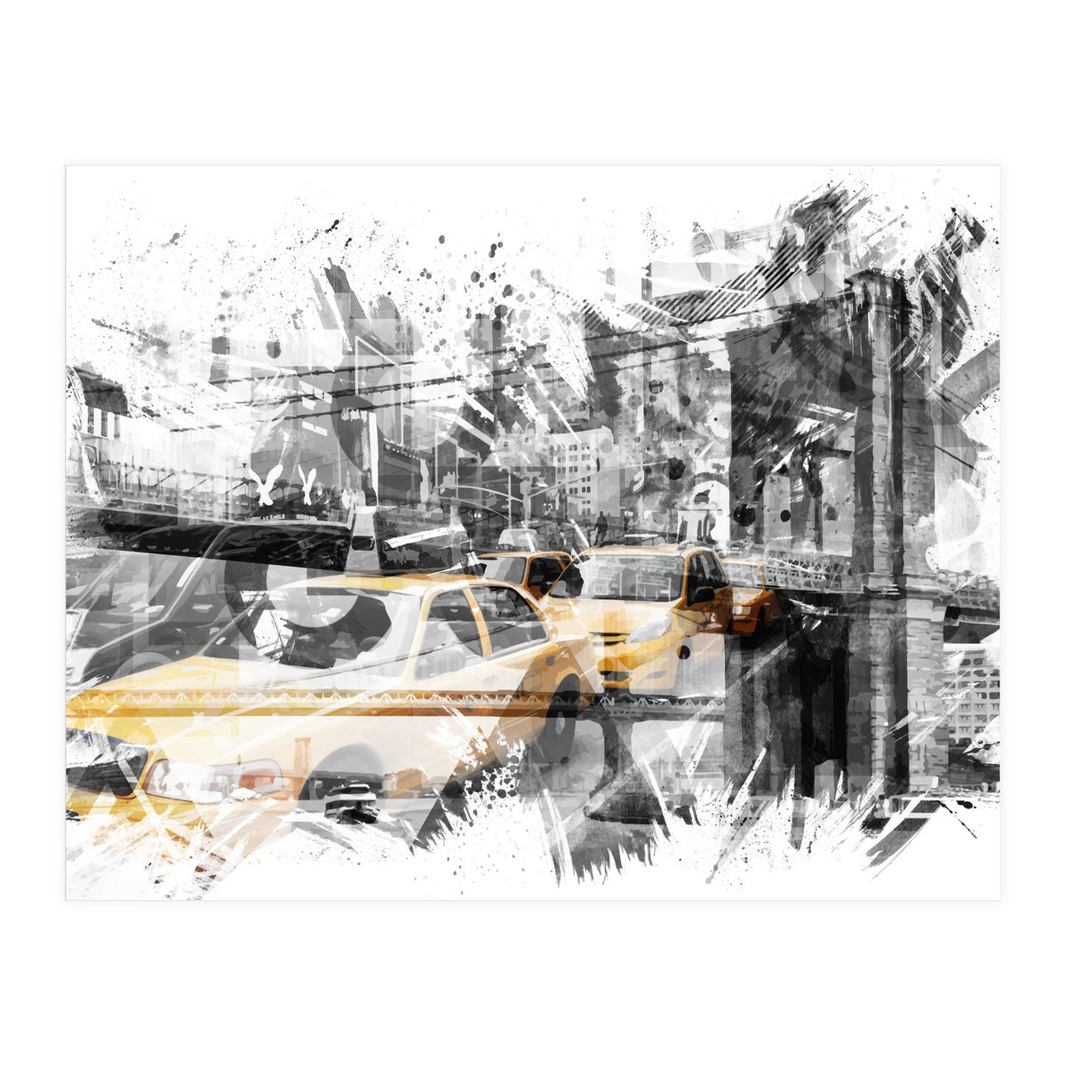 Modern Art NYC Collage  (Print Only)