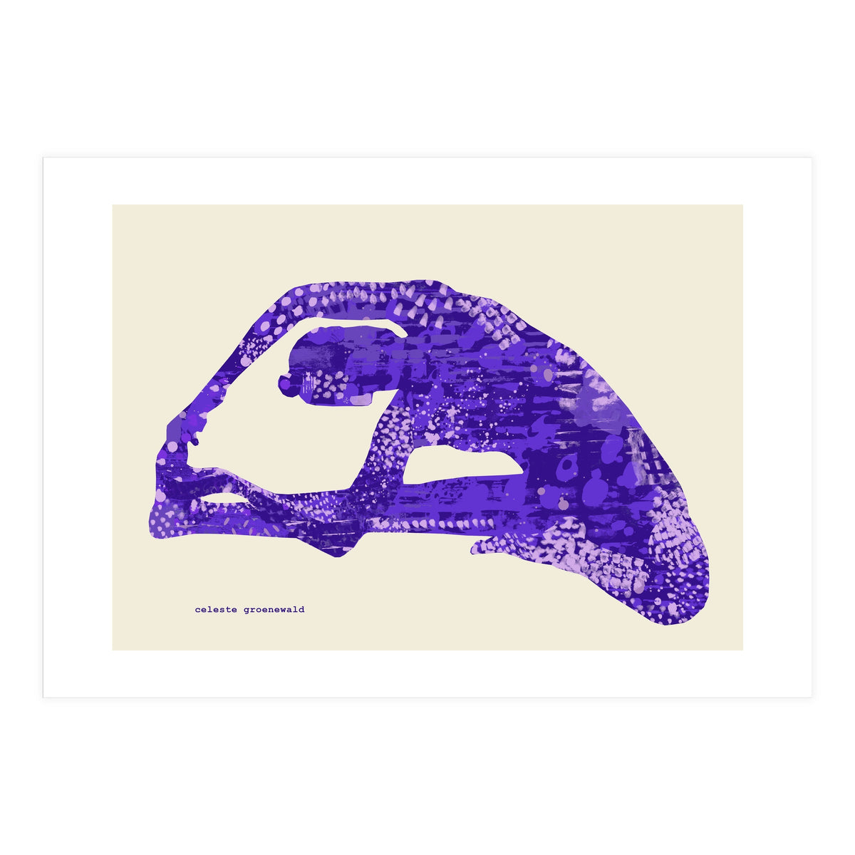 Parivrtta Janu Sirsasana in Purple (Print Only)