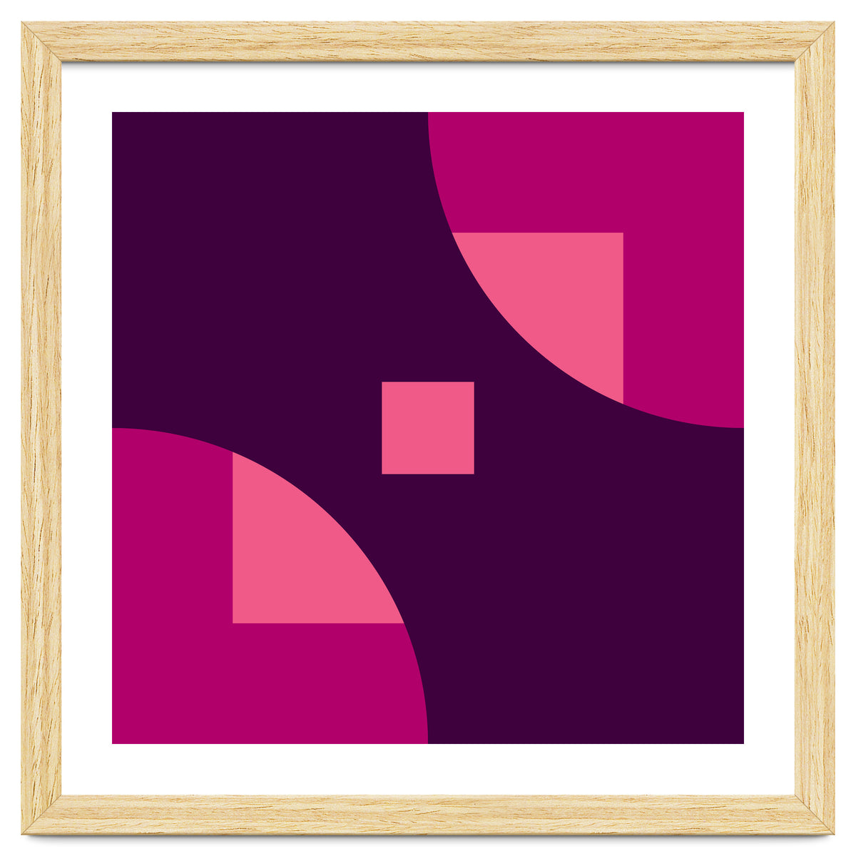 Geometric Shapes No. 1 - purple & pink squares
