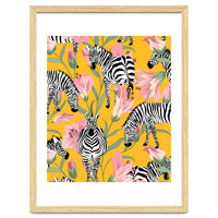 Striped For Life | Zebra Mango Forest | Modern Bohemian Wildlife Jungle | Botanical Nature