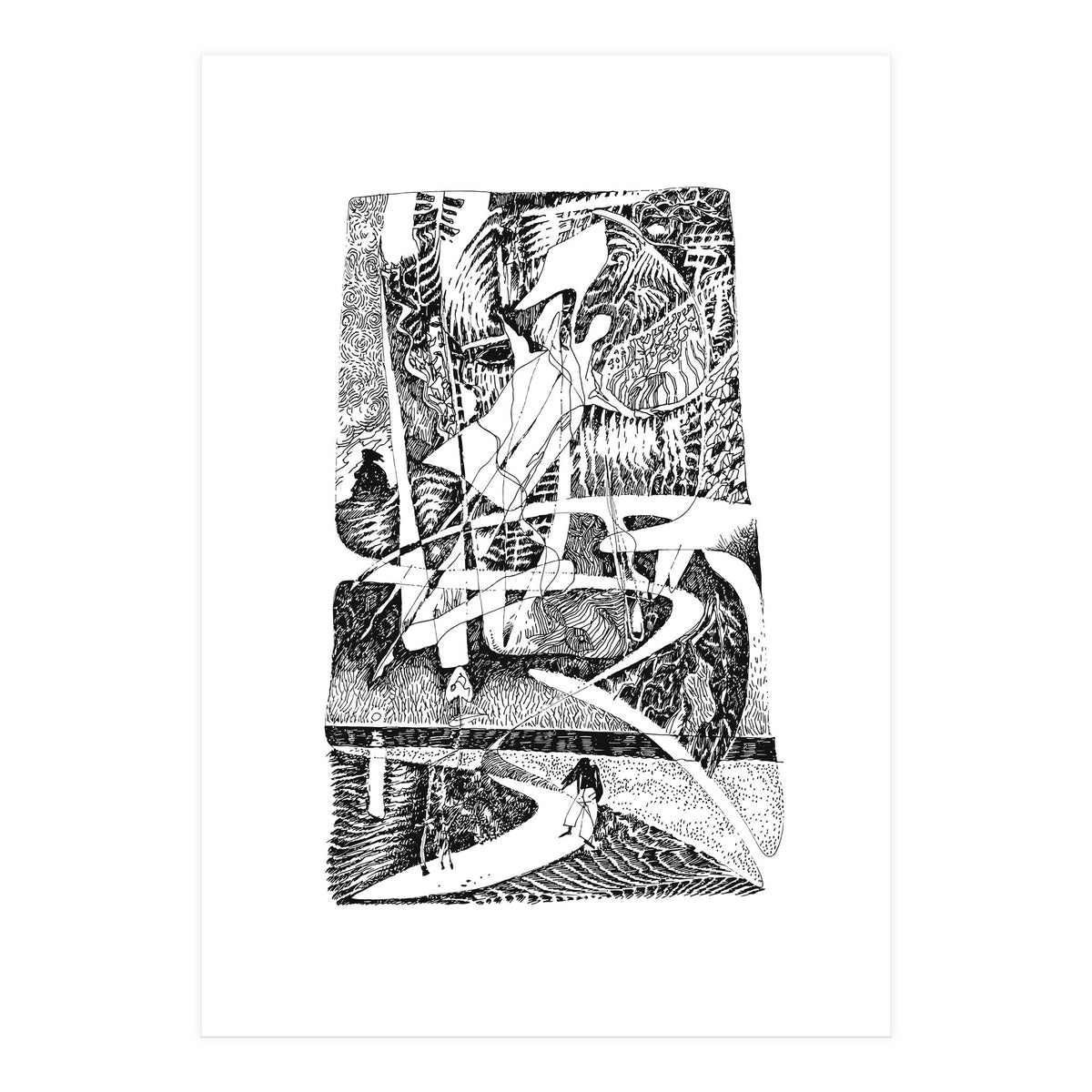 Abstract Angel Of A Dreams (Print Only)