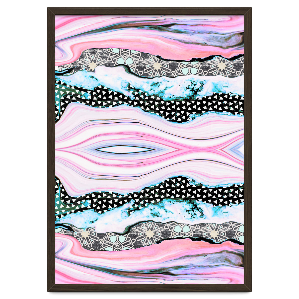 Abstract shapes of marble and patterns