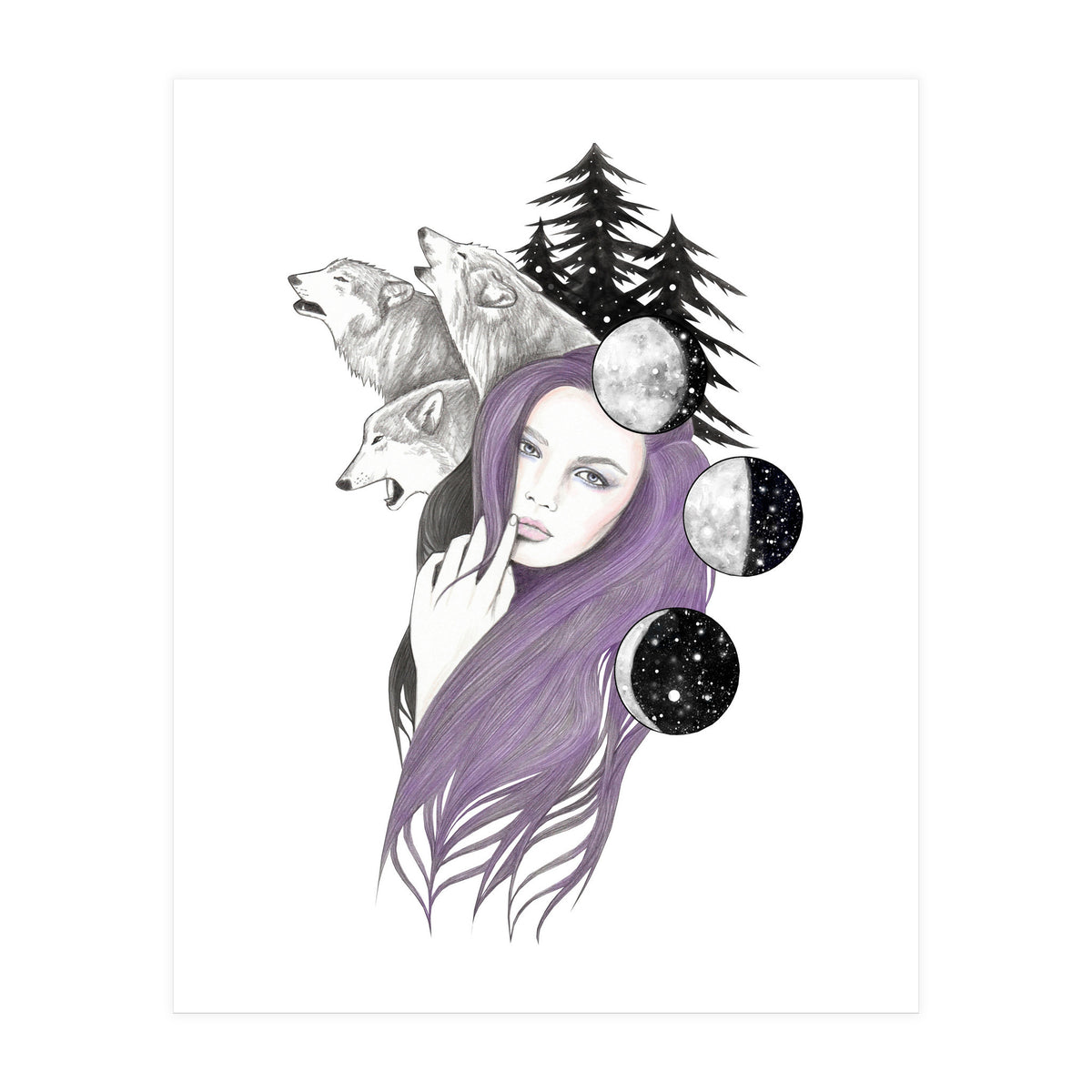 Three Moons (Print Only)