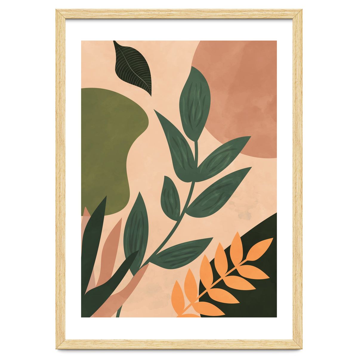 Abstract Shapes Boho Botanical