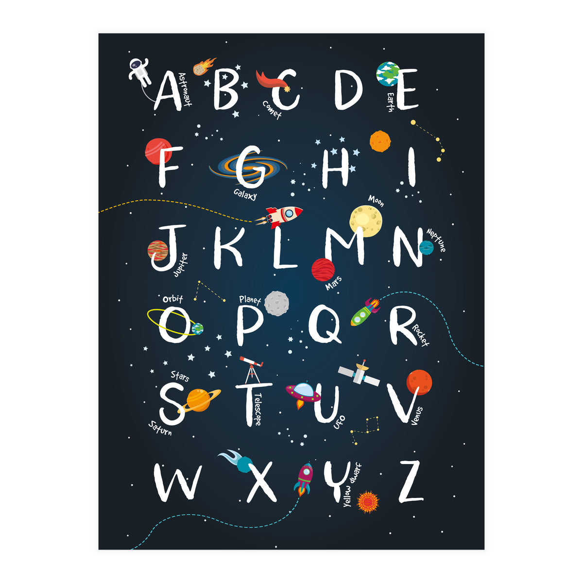 Space Alphabet (Print Only)