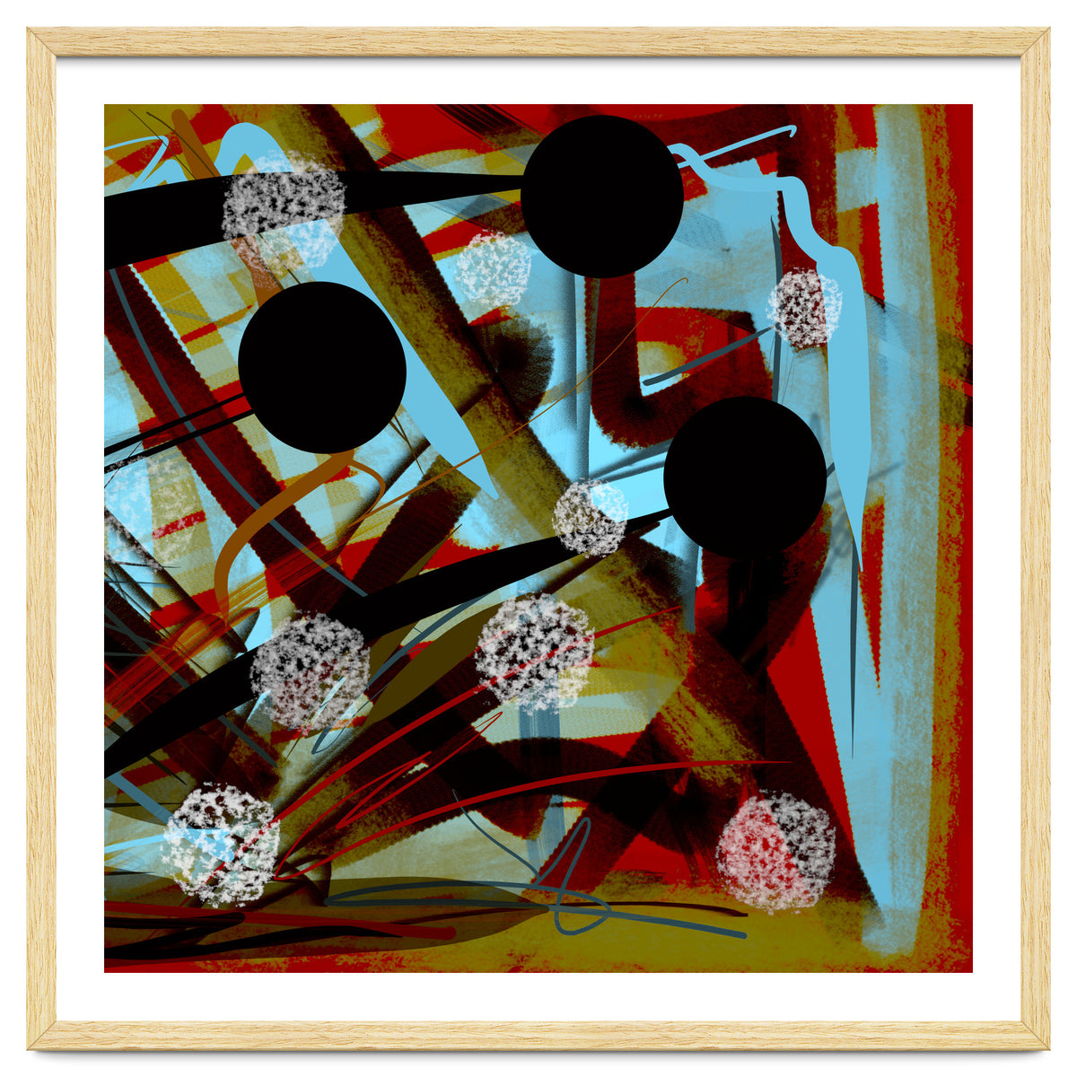 Brown In Sepia With White Drops