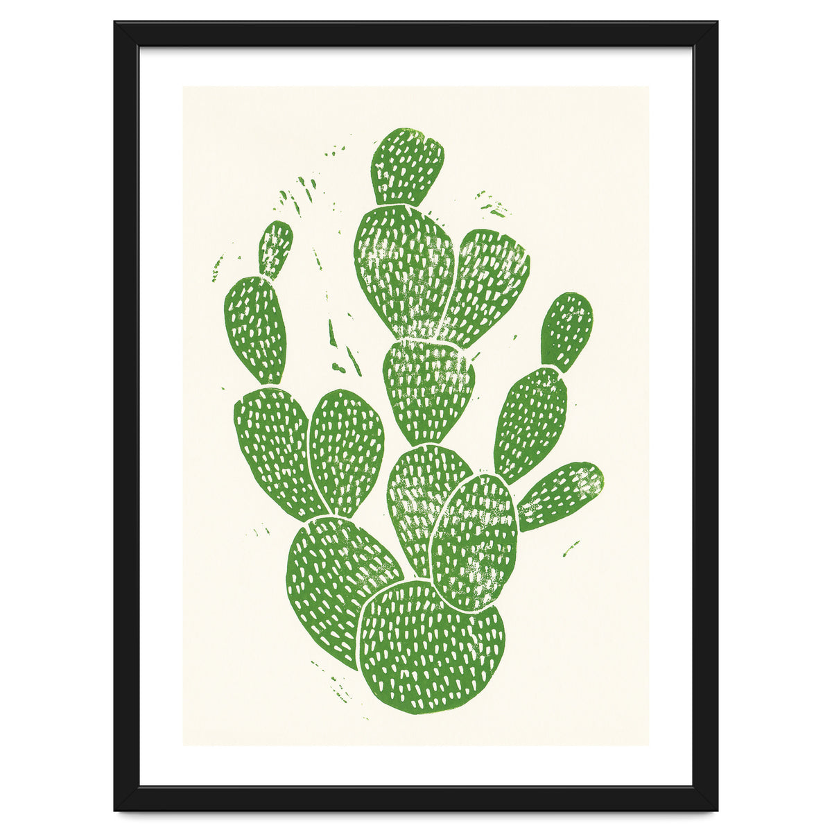 Linocut Cacti #1