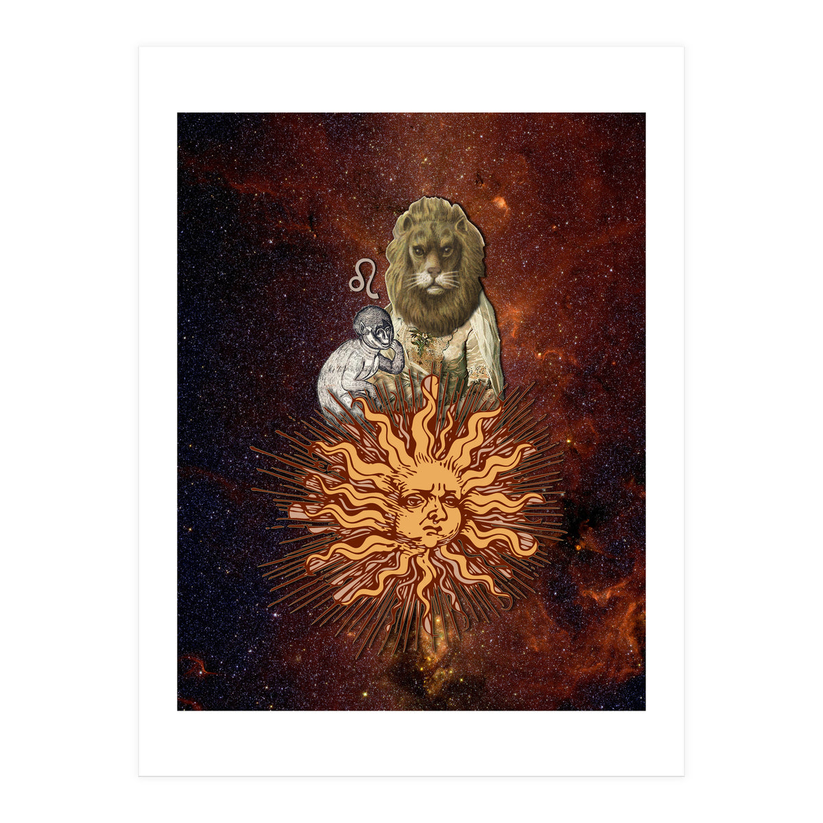 Leo Zodiac Sign (Print Only)