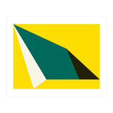 Geometric Shapes No. 74 - yellow, green & black (Print Only) thumbnail